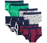 Simple Joys by Carter's Little Kid - Biancheria intima da bambino, confezione da 8 ,Navy/Red/Trucks/Green ,2 / 3