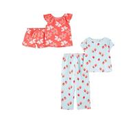 Simple Joys by Carter's Pigiama In Poliestere 4 Pezzi Bambine e ragazze, Pacco da 2, Bacche/Floreale, 5-6 anni