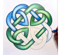 Simple Knots: Celtic knot sample book, Stress Relief coloring Book for Adults and Kids