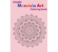 Simple mandala Art coloring book
