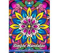 Simple Mandalas: Christmas Coloring Books with Simple Mandalas for Stress Relief and Relaxation (Coloring Pages for Kids & Adults)