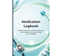 Simple Medication Logbook: 2-Year Medication Tracker | Track Up to 12 Medications Taken Daily, Twice Daily, or 3-4 Times a Day | Simplified Weekly Pill & Prescription Tracker | 6 x 9 | 120 Pages