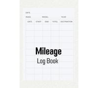 Simple Mileage Log for Accurate Driving Records: Minimalist Logbook to Track Odometer Readings, Fuel Use & Travel Purpose | Clean 6"x9" Format | 120 Pages