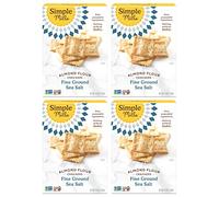 Simple Mills Dolci alla farina di mandorle, sale marino finemente macinato, senza glutine, vegano, snack sani, 120,5 g (4 pezzi)