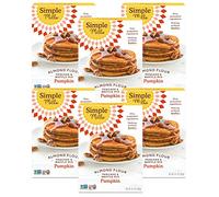 Simple Mills Mix di farina di mandorle per pancake e waffle, zucca - Senza glutine, a base vegetale, paleo friendly, colazione 303,3 g (confezione da 6)