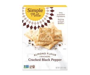 Simple Mills - Naturalmente la farina di mandorle senza glutine Crackers cracking pepe nero - 4.25 Once