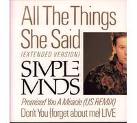 Simple Minds - All the things she said (1986) / Vinyl single [Vinyl-Single 7'']