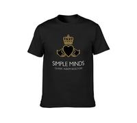 Simple Minds Men's T-Shirt Black Unisex Tee XXL