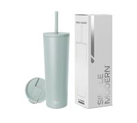 Simple Modern Tazza Termica da Viaggio con Cannuccia e Coperchio | Bicchiere Termico in Acciaio inossidabile Isolato | Regali per Donne | Classic | 830ml | Sea Glass Sage