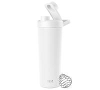 Simple Modern Borraccia Shaker in Acciaio Inossidabile con Pallina | Bicchiere Isolato in Metallo per Mix di Proteine, Frullati e Pre-Workout | Rally | 710ml | Winter White