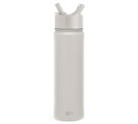 Simple Modern Borraccia Termica con Cannuccia | Bottiglia Acqua in Acciaio Inossidabile Isolato per Sport e Palestra | Summit | 650ml | Almond Birch
