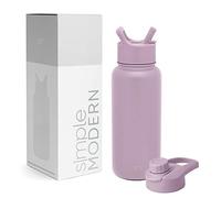 Simple Modern Borraccia Termica con Cannuccia e Tappo a Sorso | Bottiglia Acqua in Acciaio Inossidabile Isolato per Sport e Palestra | Summit | 950ml | Lavender Mist