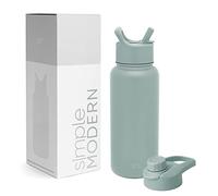 Simple Modern Borraccia Termica con Cannuccia e Tappo a Sorso | Bottiglia Acqua in Acciaio Inossidabile Isolato per Sport e Palestra | Summit | 950ml | Sea Glass Sage