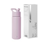 Simple Modern Borraccia Termica con Cannuccia per Bambini | Bottiglia Acqua in Acciaio Inossidabile Isolato per Sport e Palestra | Summit | 530ml | Lavender Mist
