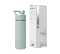 Simple Modern Borraccia Termica con Cannuccia per Bambini | Bottiglia Acqua in Acciaio Inossidabile Isolato per Sport e Palestra | Summit | 530ml | Sea Glass Sage