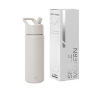 Simple Modern Borraccia Termica con Cannuccia per Bambini | Bottiglia Acqua in Acciaio Inossidabile Isolato per Sport e Palestra | Summit | 530ml |Almond Birch