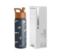 Simple Modern Borracia con Cannuccia per Bambini | Borraccia Acciaio Inossidabile Isolato Riutilizzabile per Bambina e Bambini e scuola | Summit | 530ml | Wheels Up