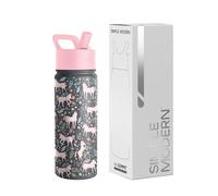 Simple Modern Borracia con Cannuccia per Bambini | Borraccia Acciaio Inossidabile Isolato Riutilizzabile per Bambina e Bambini e scuola | Summit | 530ml | Unicorn Fields