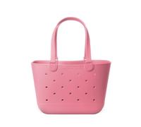 Simple Modern Borsa da Spiaggia | Borsa Grande Impermeabile con Tasca con Cerniera per Spiaggia, Piscina, Barca, Spesa, Sport | Collezione Getaway | Velvet Pink