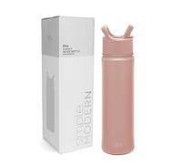 Simple Modern Bottiglia d'Acqua con Cannuccia, Termos in Acciaio Inossidabile Isolato per Sport e Palestra, Summit Collezione, 650ml, Mauve Me