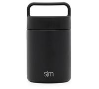 Simple Modern Contenitore Termico per Alimenti Caldi | Thermos Pasta in Acciaio Inox per Portapranzo Termico | Provision | 350ml | Midnight Black
