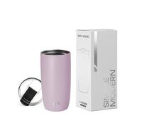 Simple Modern Tazza Termica Caffe con Coperchio a Ribalta | Tazza Viaggio Caffè Freddo Termica in Acciaio Inossidabile Isolata | Regali per Donne & Uomini | Voyager | 470ml | Lavender Mist
