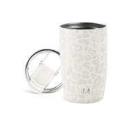Simple Modern Tazza Termica Caffe con Coperchio a Ribalta | Tazza Viaggio Caffè Freddo Termica in Acciaio Inossidabile Isolata | Regali per Donne & Uomini | Voyager | 350ml | Cream Leopard