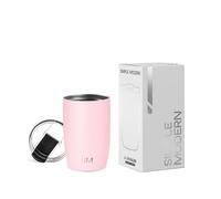 Simple Modern Tazza da Viaggio per Caffè con Coperchio a Ribalta, Tazza da Caffè Freddo in Acciaio Inossidabile Isolata, Regali per Donne & Uomini, Voyager Collezione, 350ml, Blush