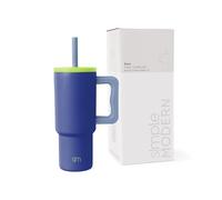 Simple Modern Tazza Termica con Cannuccia in silicone e Manico | Bicchiere Termico in Acciaio Inossidabile Isolato | Regali per Bambina e Bambini | Trek | 710ml | Asteroid
