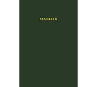 Simple Notebook: Minimal, Plain, Standard Soft Leaf Green Cover Paperback with College Lined Writing Notebook, Diary, Journal Great for Work, School, ... cm), 110 Pages … Gift for Vacations, Holidays
