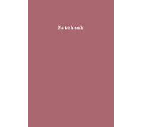 Simple Notebook: Minimal, Plain, Standard Soft Rose Gold Cover Paperback with College Lined Writing Notebook, Diary, Journal Great for Work, School, ... cm), 110 Pages … Gift for Vacations, Holidays