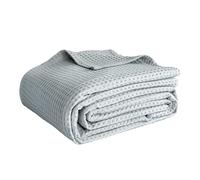 Simple&Opulence - Coperta in 100% cotone, tessuto a nido d'ape, misura king size, 264,2 x 228,6 cm, morbida, leggera, traspirante, accogliente, lavata, coperta a strato per divano e letto, decorazione