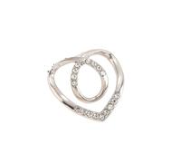 Simple Peach Heart Metal Scarf Buckle Women's Multi-functional Corner Artifact Summer Corner Knot Shirt Buckle per donne ragazze accessori decorativi(Color 4,8PCS)