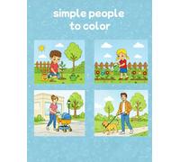 Simple people to color: Simple and fun drawings
