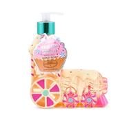 Simple Pleasures Dispenser di sapone a forma di treno di pan di zenzero Sapone per le mani natalizio da 500 ml Decorazione natalizia 3D per cucina e bagno Bottiglia di sapone riempita e ricaricabile