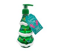 Simple Pleasures Dispenser di sapone di Natale a forma di albero di Natale con sapone liquido profumato, dispenser di sapone natalizio per mani ricaricabili decorativi per cucina e bagno