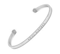 Simple Pledge - Soul Sisters - Blind - Bracciale in confezione regalo con incisione per donna in argento, oro o oro rosa e Acciaio inossidabile, colore: argento