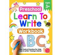 Simple Press Company Preschool Learn To Write Workbook (Tascabile)