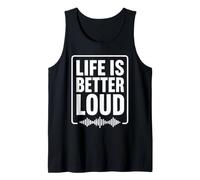 Simple Quote Concert Volume Musician Life Is Better Loud Canotta