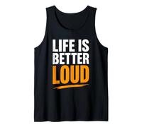 Simple Quote Concert Volume Musician Life Is Better Loud Canotta