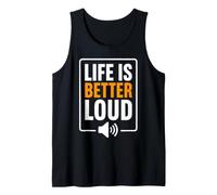 Simple Quote Concert Volume Musician Life Is Better Loud Canotta