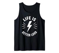 Simple Quote Concert Volume Musician Life Is Better Loud Canotta
