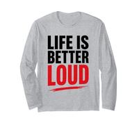 Simple Quote Concert Volume Musician Life Is Better Loud Maglia a Manica