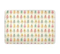 Simple Robots - Tappetino per lettino per bambini, impermeabile, lavabile, a prova di perdite, ad asciugatura rapida, 132,1 x 86,4 cm