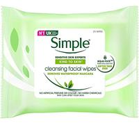 Simple, salviette detergenti per il viso, delicate sulla pelle, 25 pezzi, confezione da 6