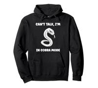 Simple Snake reptile quote can't talk i'm a Cobra Felpa con Cappuccio