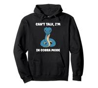 Simple Snake reptile quote can't talk i'm a Cobra Felpa con Cappuccio