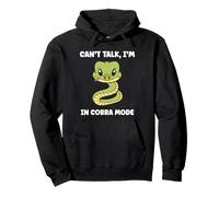 Simple Snake reptile quote can't talk i'm a Cobra Felpa con Cappuccio