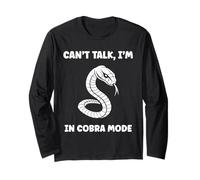 Simple Snake reptile quote can't talk i'm a Cobra Maglia a Manica