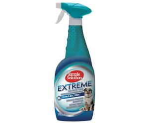 Simple Solution Extreme Smacchiatore e Odori Animali Tripla Forza 750ml | Detergente enzimatico Extreme per urina, feci e vomito. Efficace in 15 minuti su tutti i bisogni degli animali.